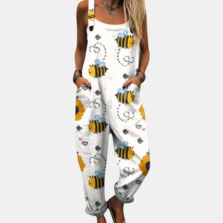 Marianne - Pantalones con peto cómodos y estampados