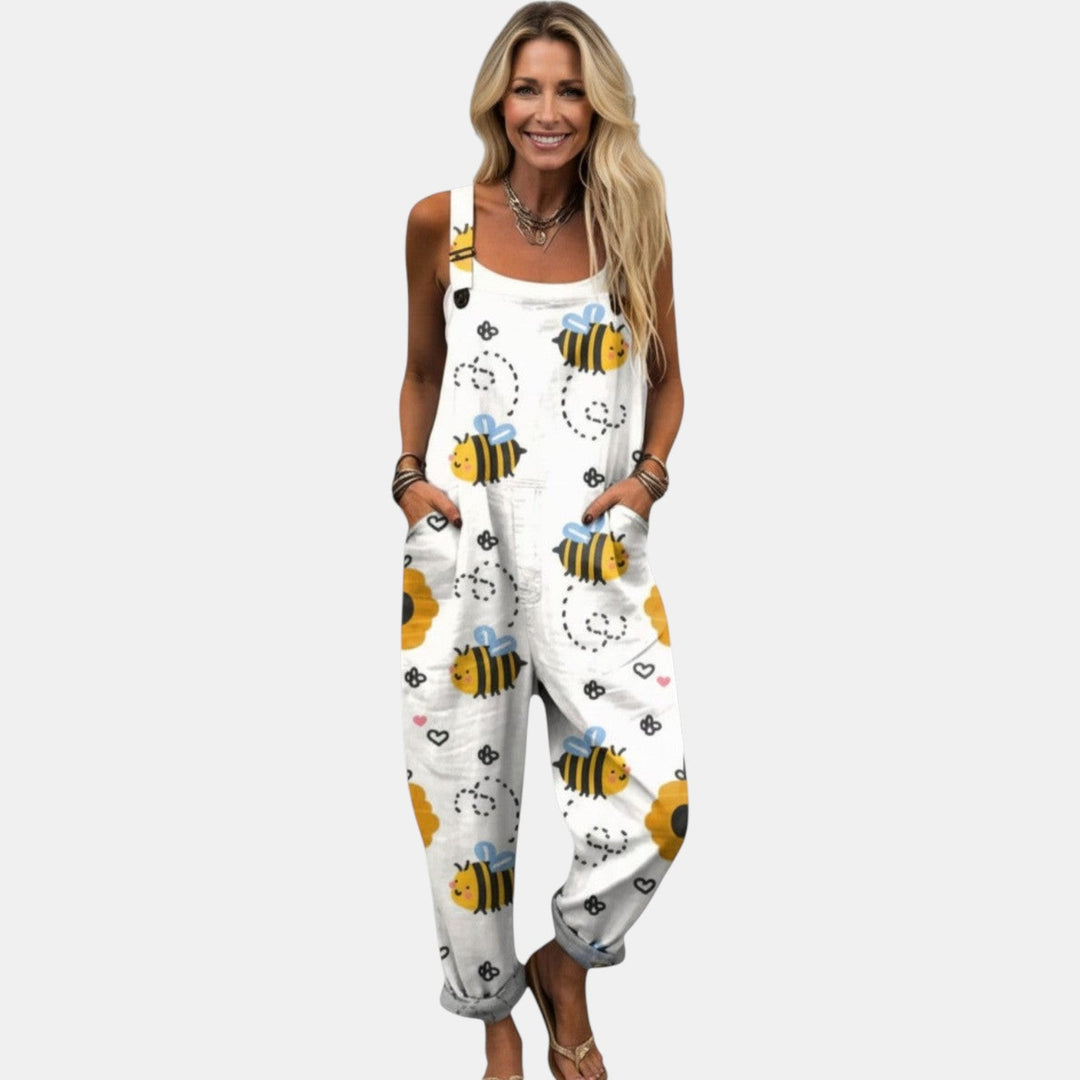 Marianne - Pantalones con peto cómodos y estampados