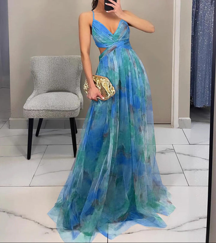 DELACROIX | Vestido Maxi Floral Elegante
