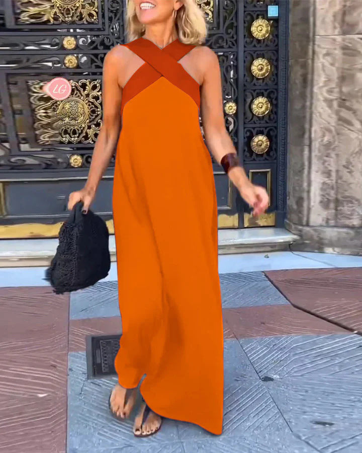 DELPHINE | Vestido con corte cruzado