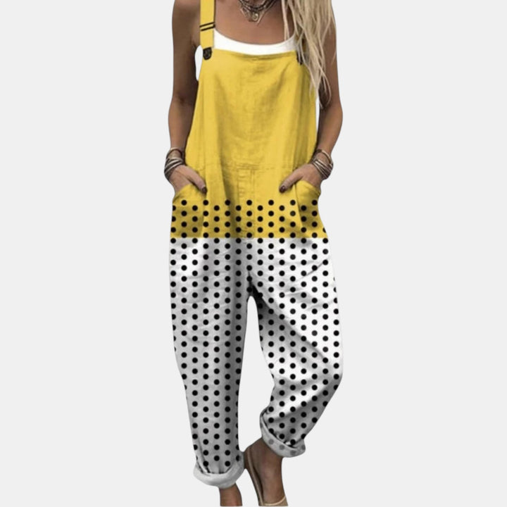 Olivia - Pantalones con peto cómodos y estampados
