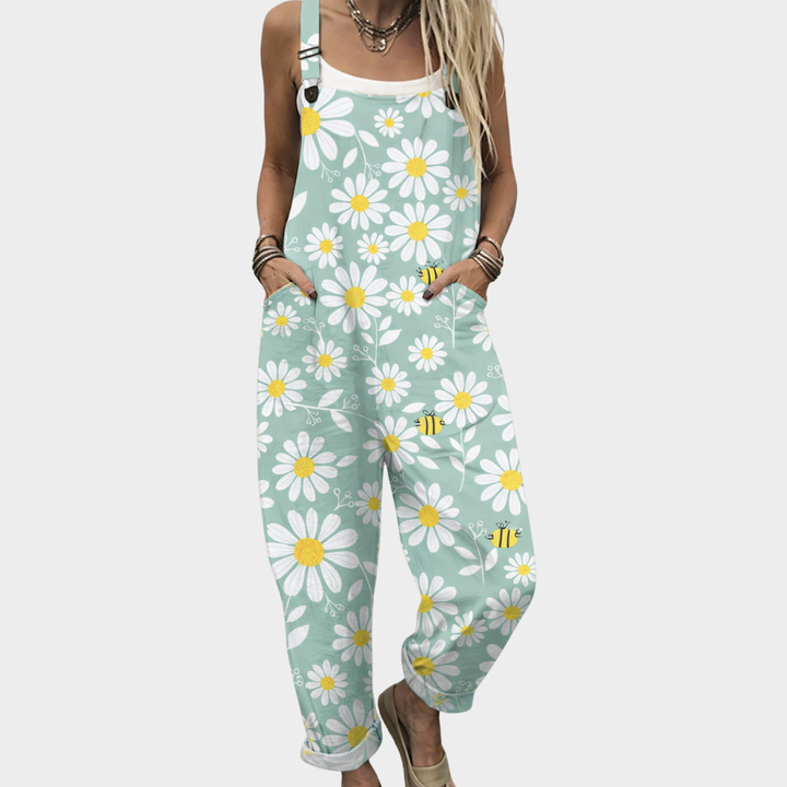 Frederikke - Pantalones con peto cómodos y estampados