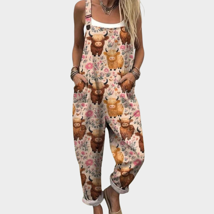 Josefine - Pantalones con peto cómodos y estampados