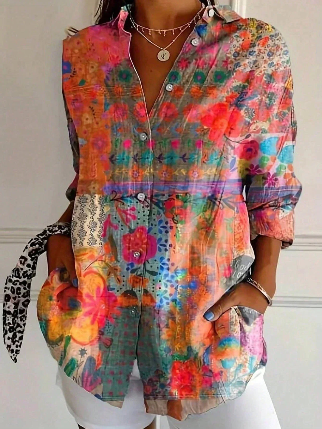 Rina™ | Blusa con estampado colorido