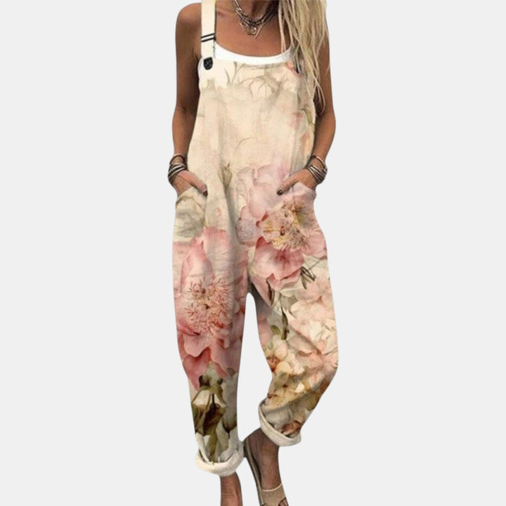 Tina - Pantalones con peto cómodos y estampados