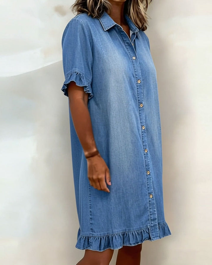 Lena | Vestido vaquero de corte holgado y estilo atemporal