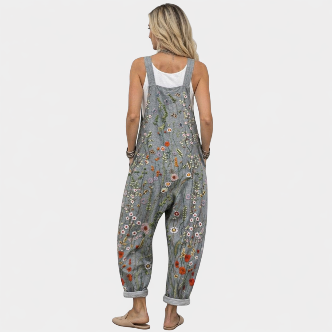 Helle - Pantalones con peto cómodos y estampados