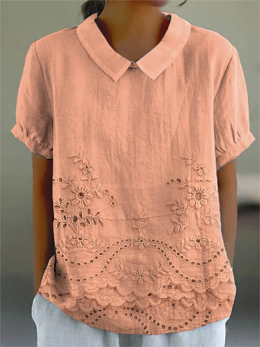 Lily | Blusa con bordados florales