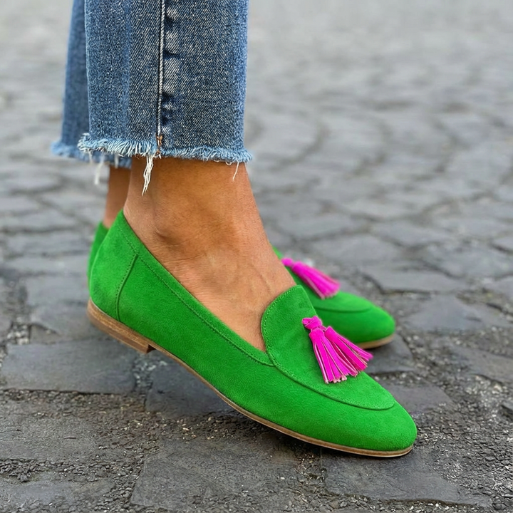 Mónica | Mocasines con Borlas