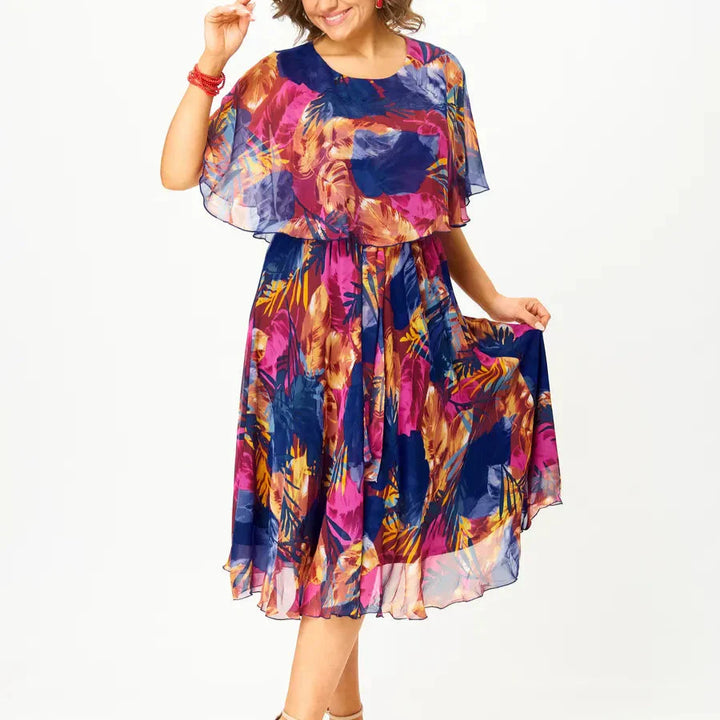 BARBARA | Vestido cómodo de gasa para tallas grandes
