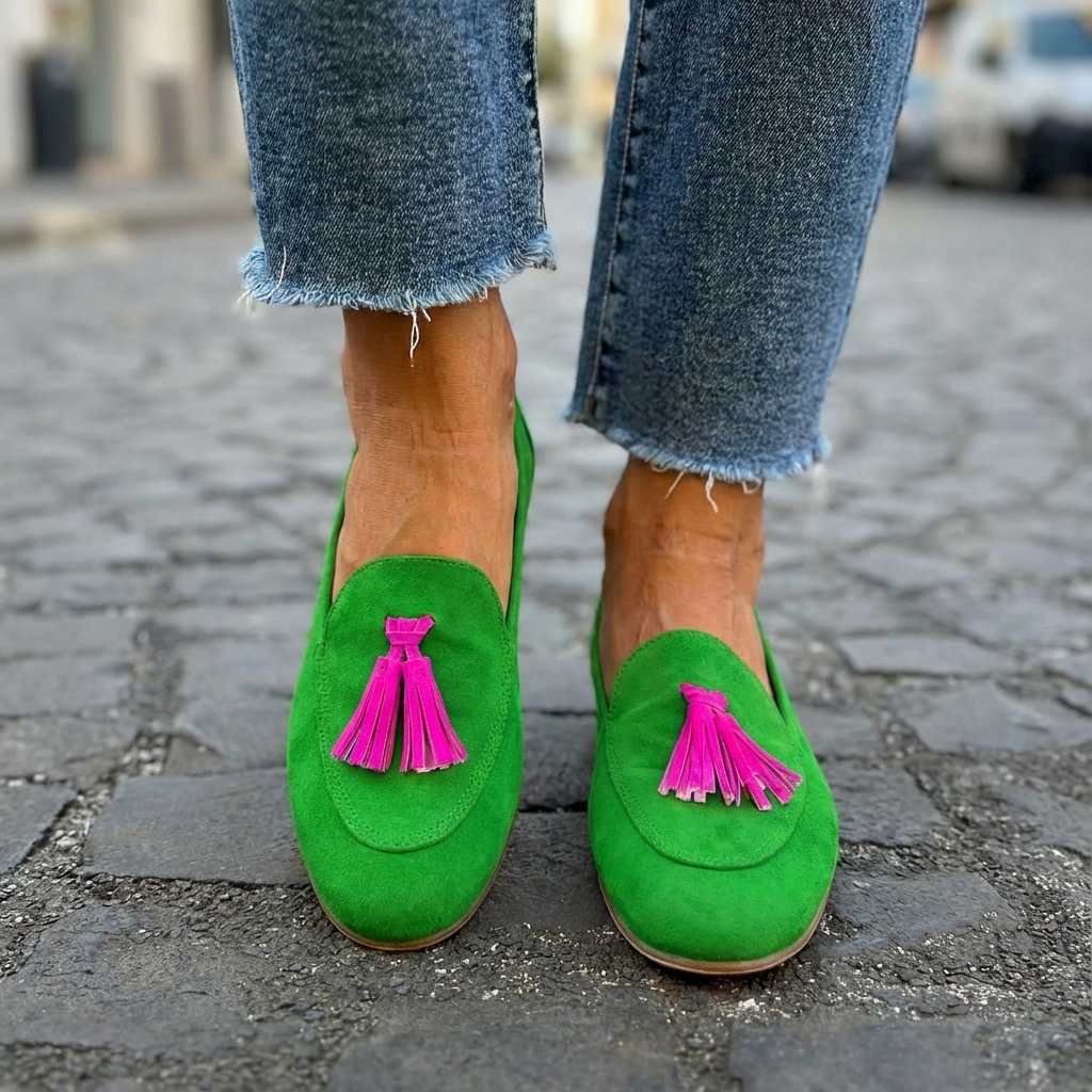 Mónica | Mocasines con Borlas