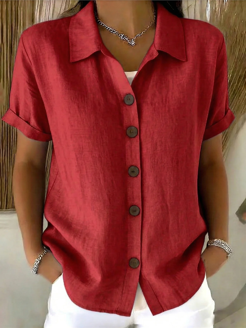 ZARA BLUSA CON ABROCHADO DELANTERO