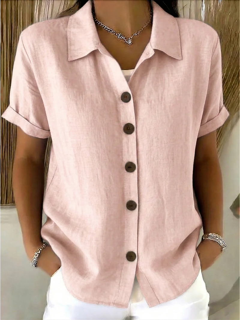 ZARA BLUSA CON ABROCHADO DELANTERO