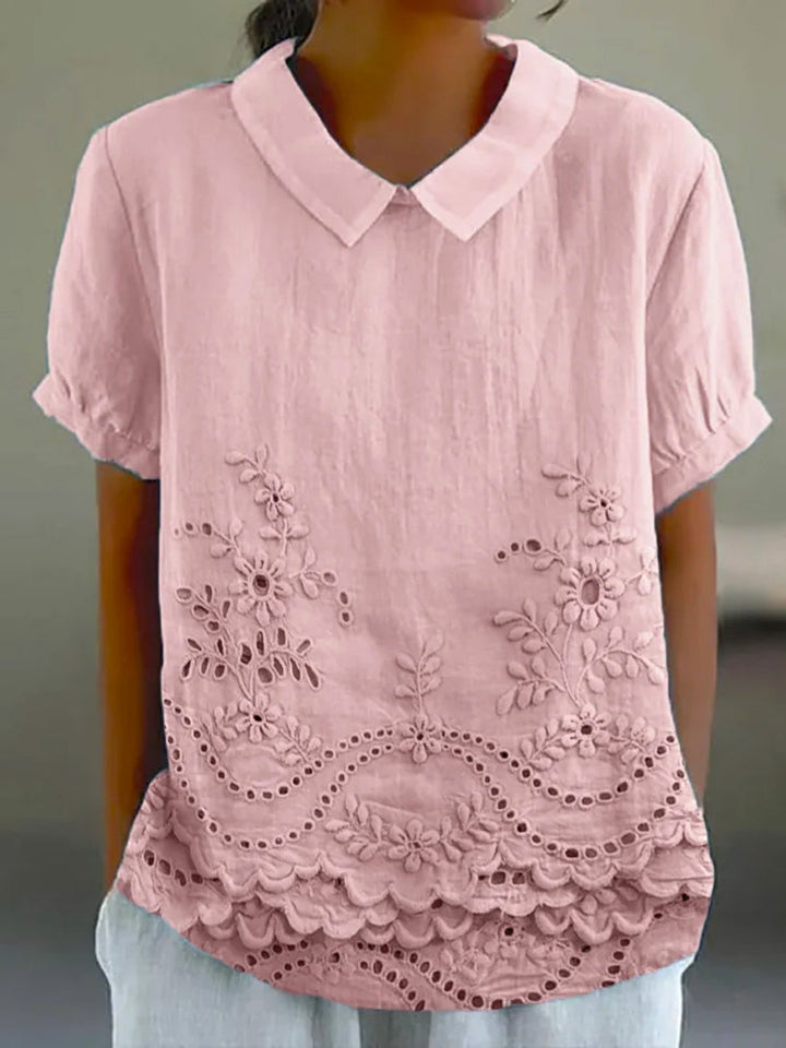 Lily | Blusa con bordados florales