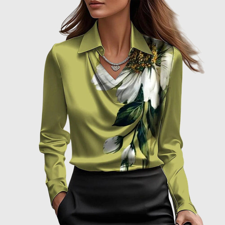 Valeria™ | Blusa Elegante con Drapeado