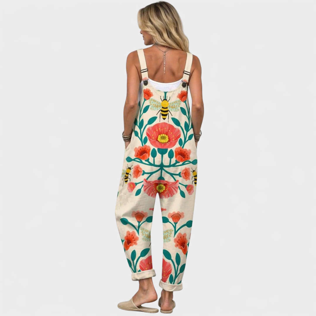 Ella - Pantalones con peto cómodos y estampados