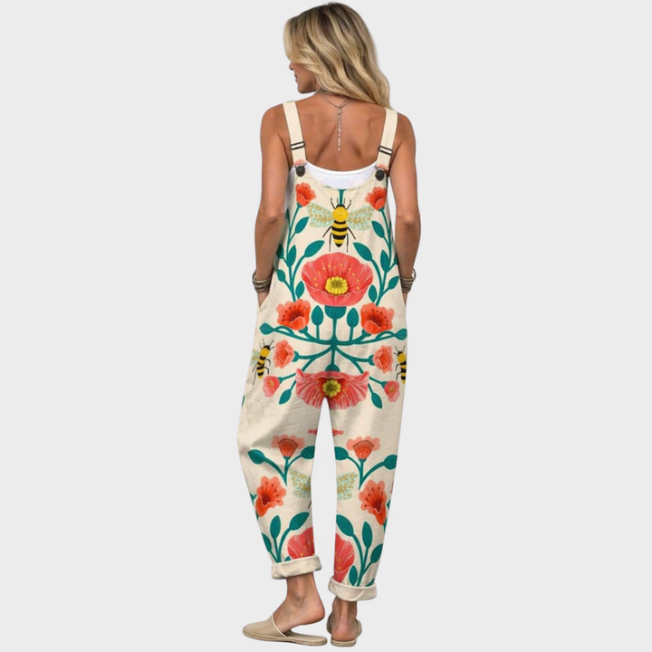 Ella - Pantalones con peto cómodos y estampados