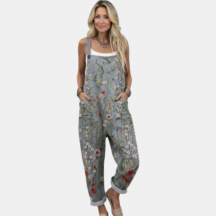 Helle - Pantalones con peto cómodos y estampados