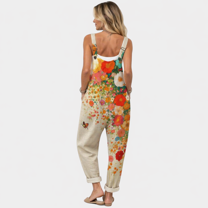 Ida - Pantalones con peto cómodos y estampados