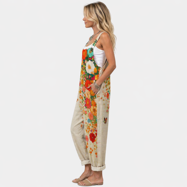 Ida - Pantalones con peto cómodos y estampados