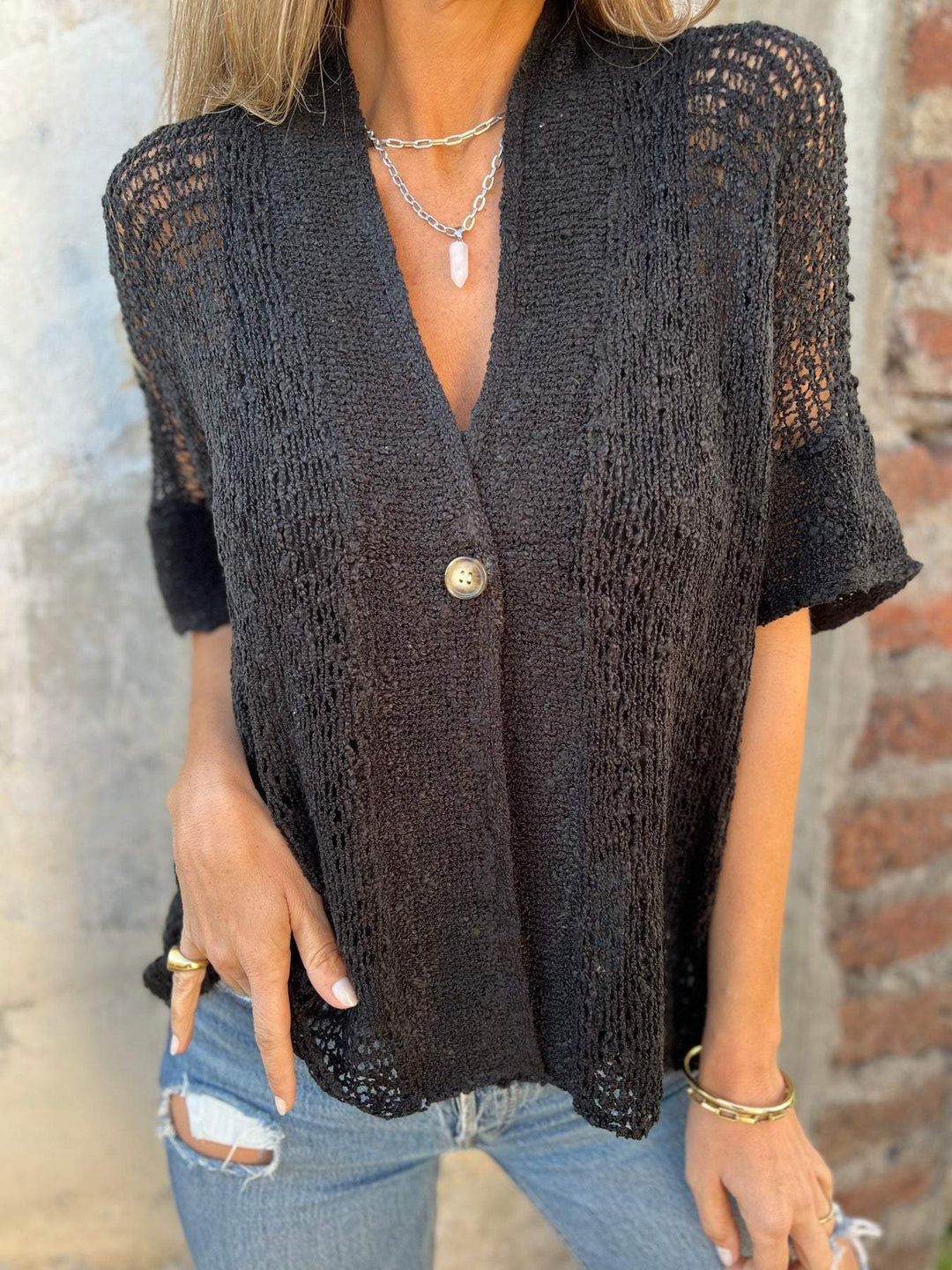 Aya - Hermosa blusa de verano bordada