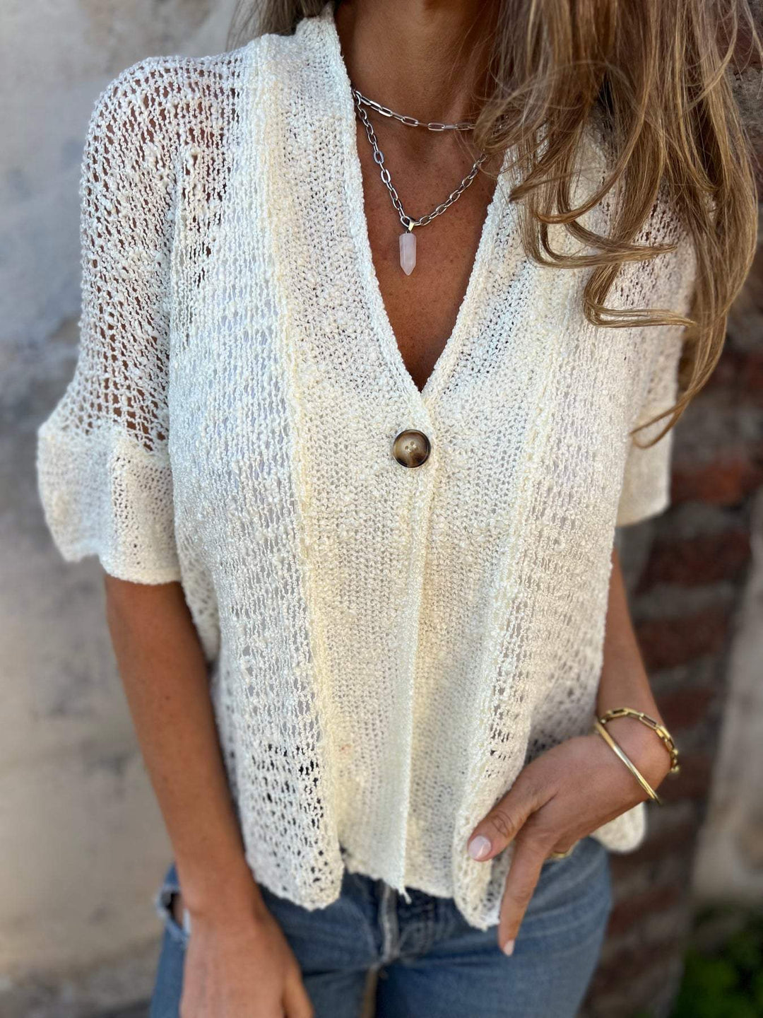 Aya - Hermosa blusa de verano bordada