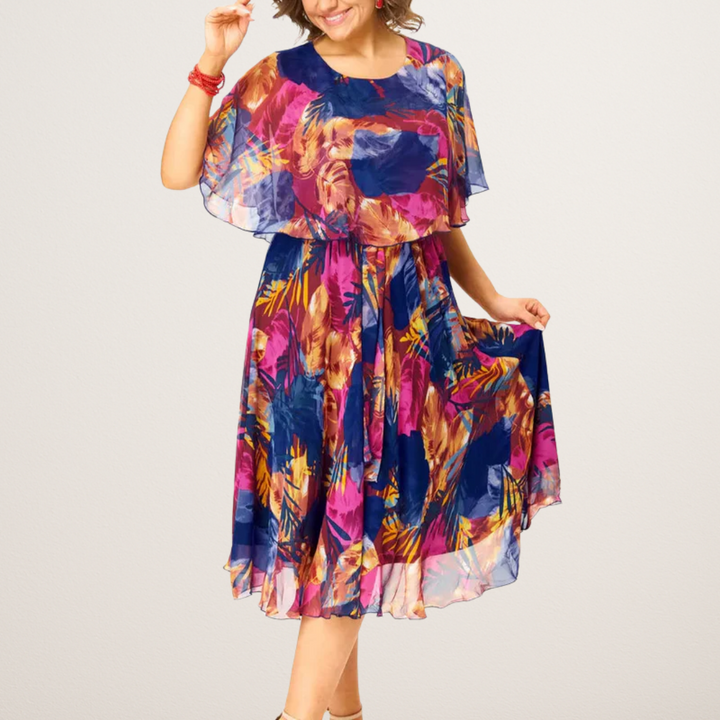 BARBARA | Vestido cómodo de gasa para tallas grandes