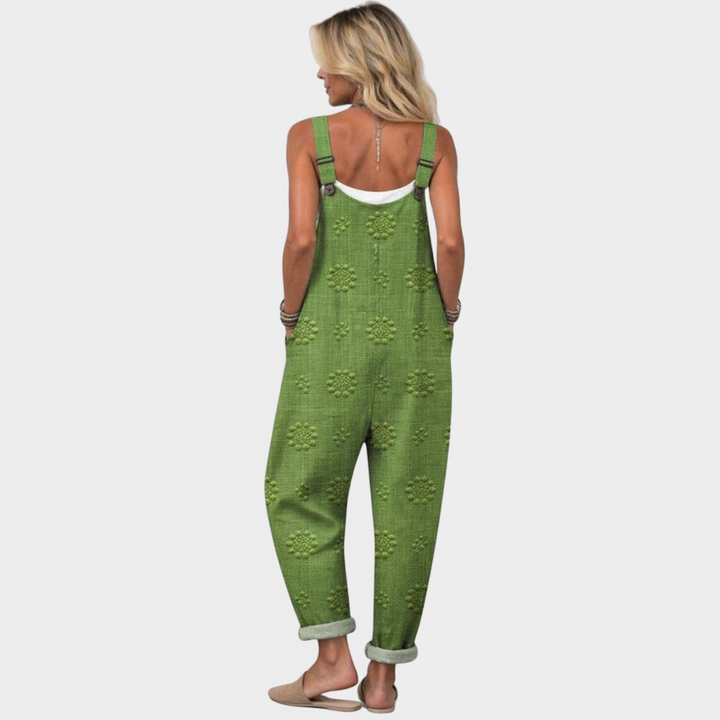 Laura - Pantalones con peto cómodos y estampados