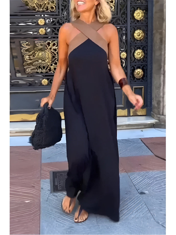 DELPHINE | Vestido con corte cruzado