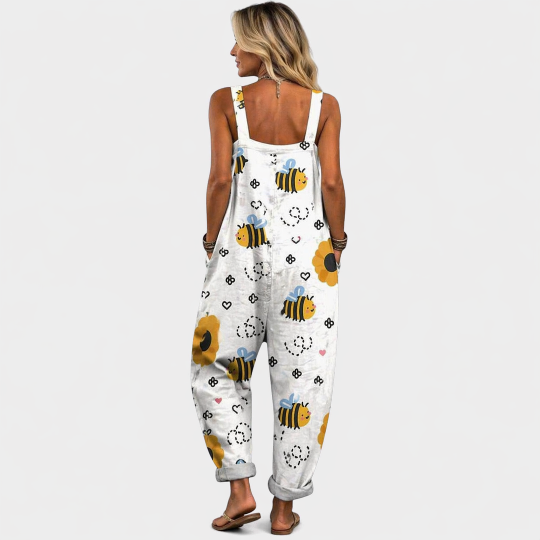 Marianne - Pantalones con peto cómodos y estampados