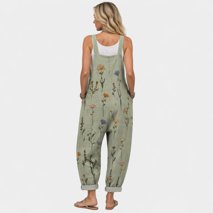 Anne - Pantalones con peto cómodos y estampados