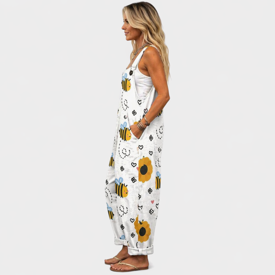 Marianne - Pantalones con peto cómodos y estampados