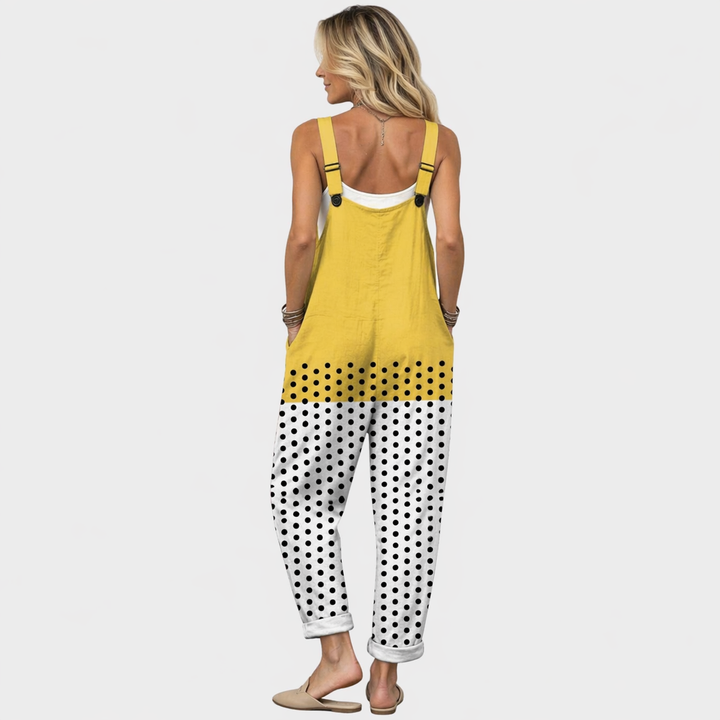 Olivia - Pantalones con peto cómodos y estampados