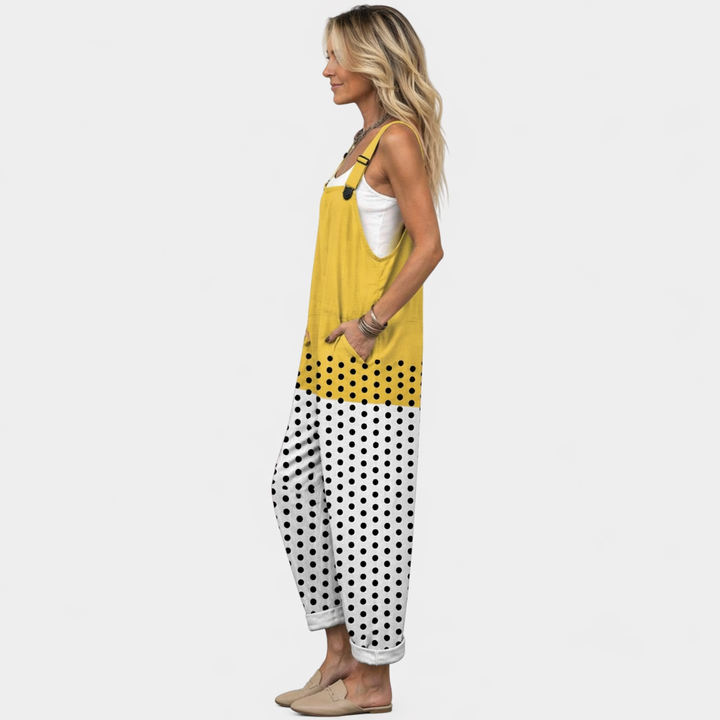 Olivia - Pantalones con peto cómodos y estampados