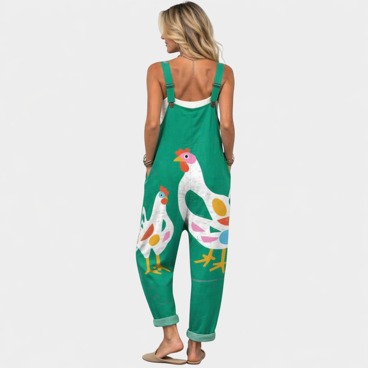 Alma - Pantalones con peto cómodos y estampados