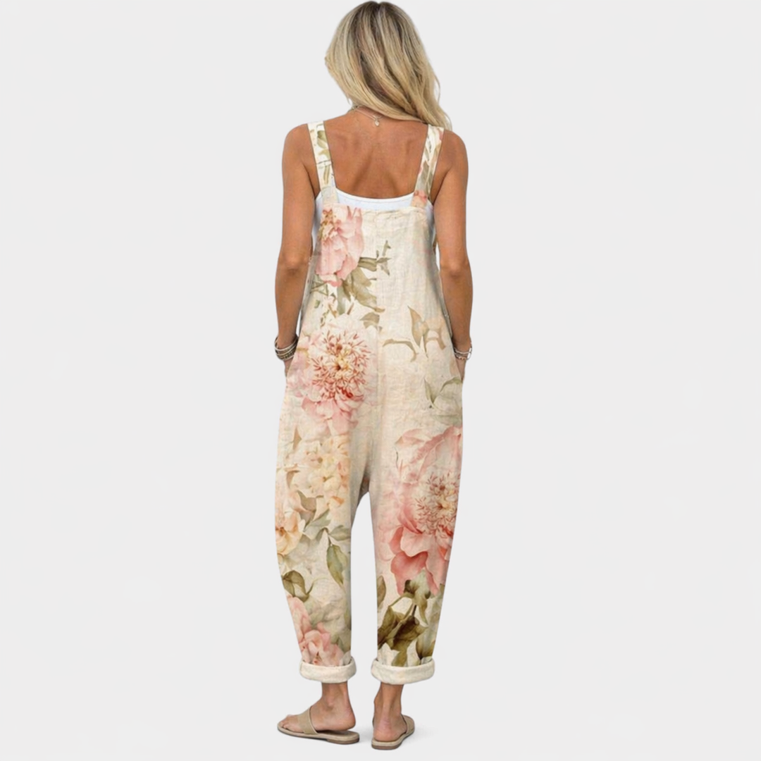 Tina - Pantalones con peto cómodos y estampados
