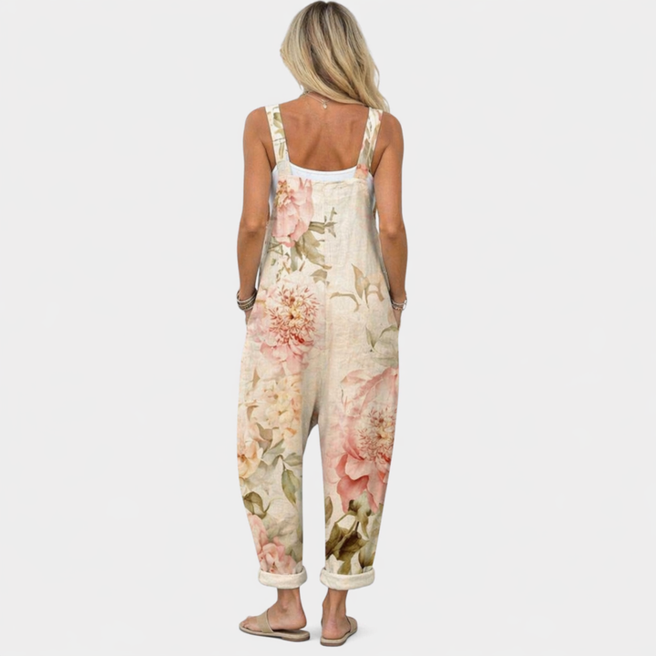 Tina - Pantalones con peto cómodos y estampados