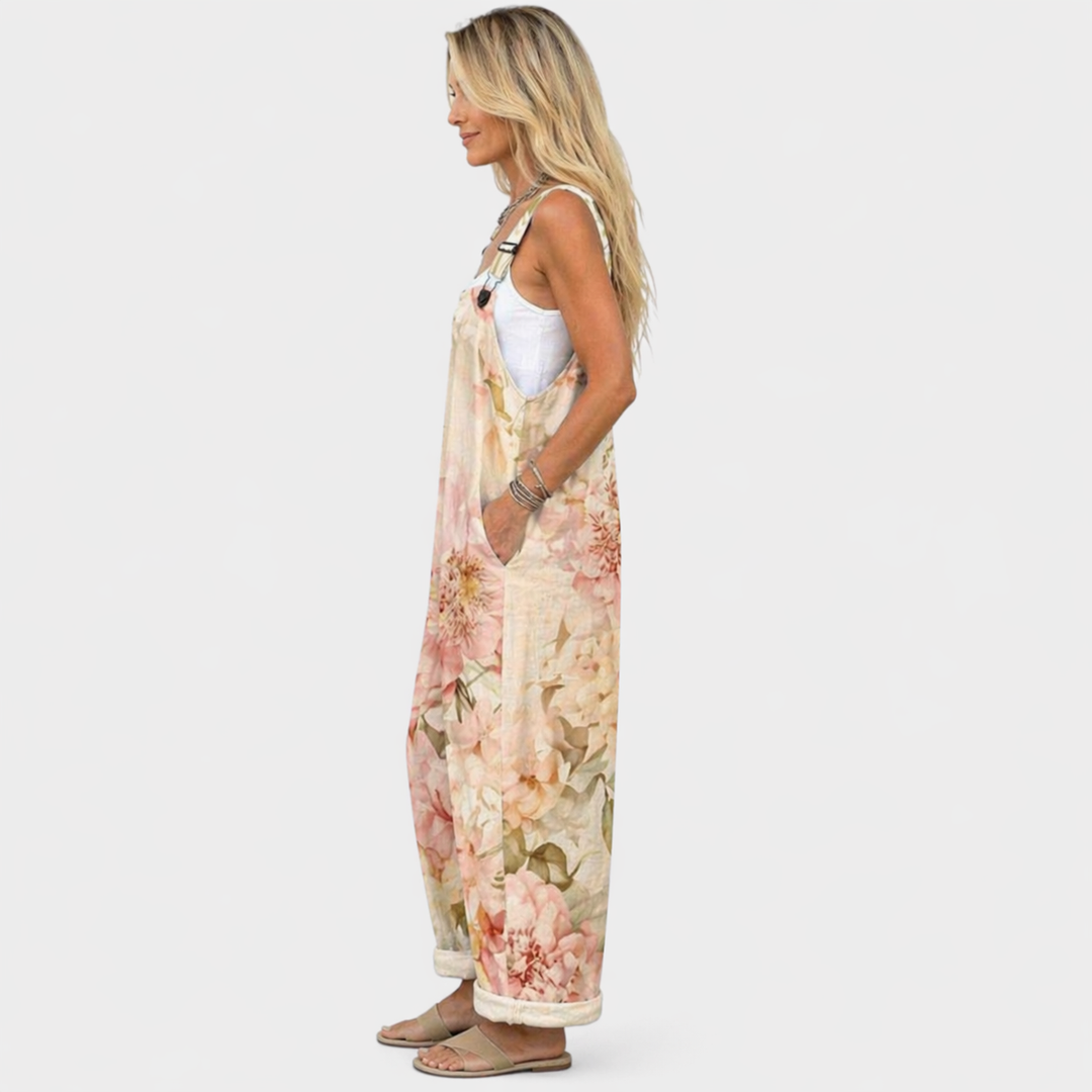 Tina - Pantalones con peto cómodos y estampados